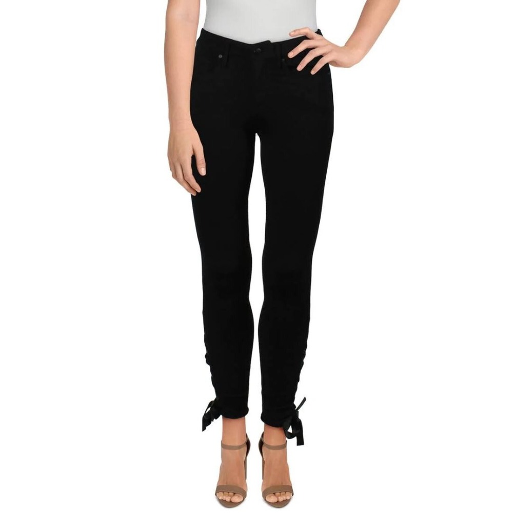 JOE'S women jeans skinny ankle LF5BLK5972 black sz 25 $169